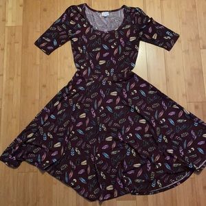 LulaRoe Feather Dress
